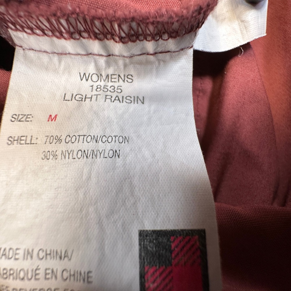 Woolrich Utility Vest Women Medium Light Raisin Full Zip Funnel Neck Lightweight - Picture 12 of 13